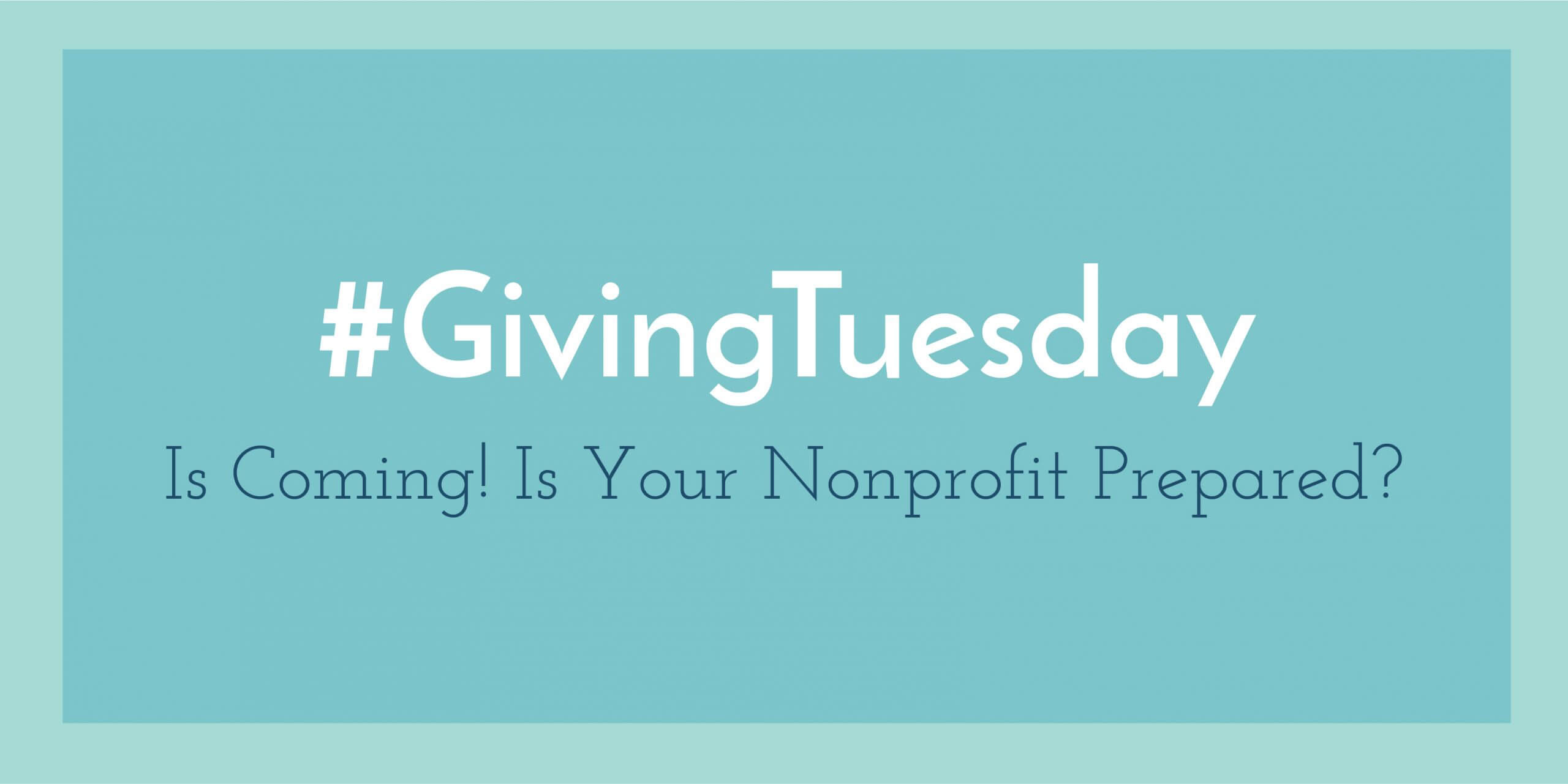 Giving Tuesday is coming!